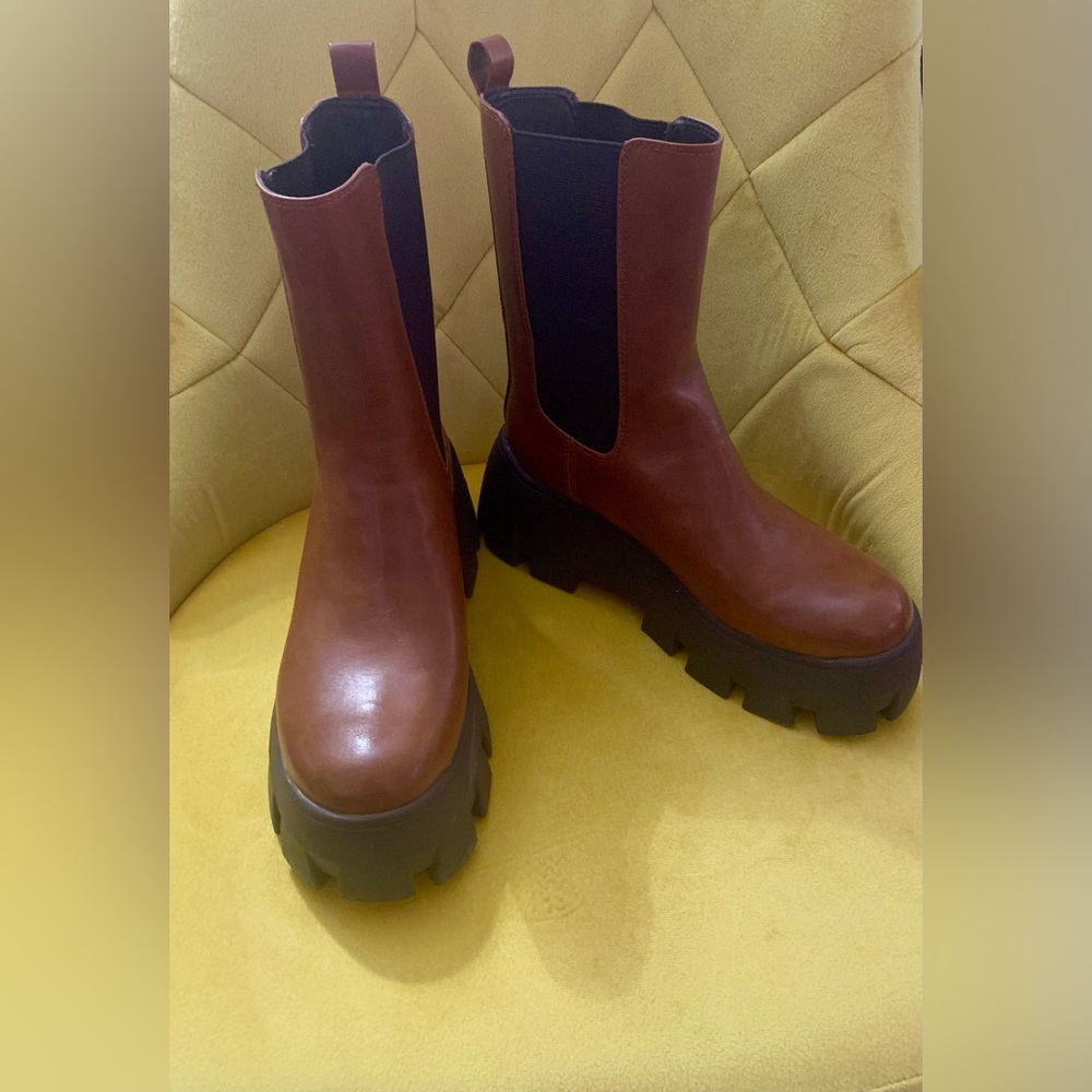Circus NY by Sam Edelman Ana Platform Bootie (7.5M; Brown)